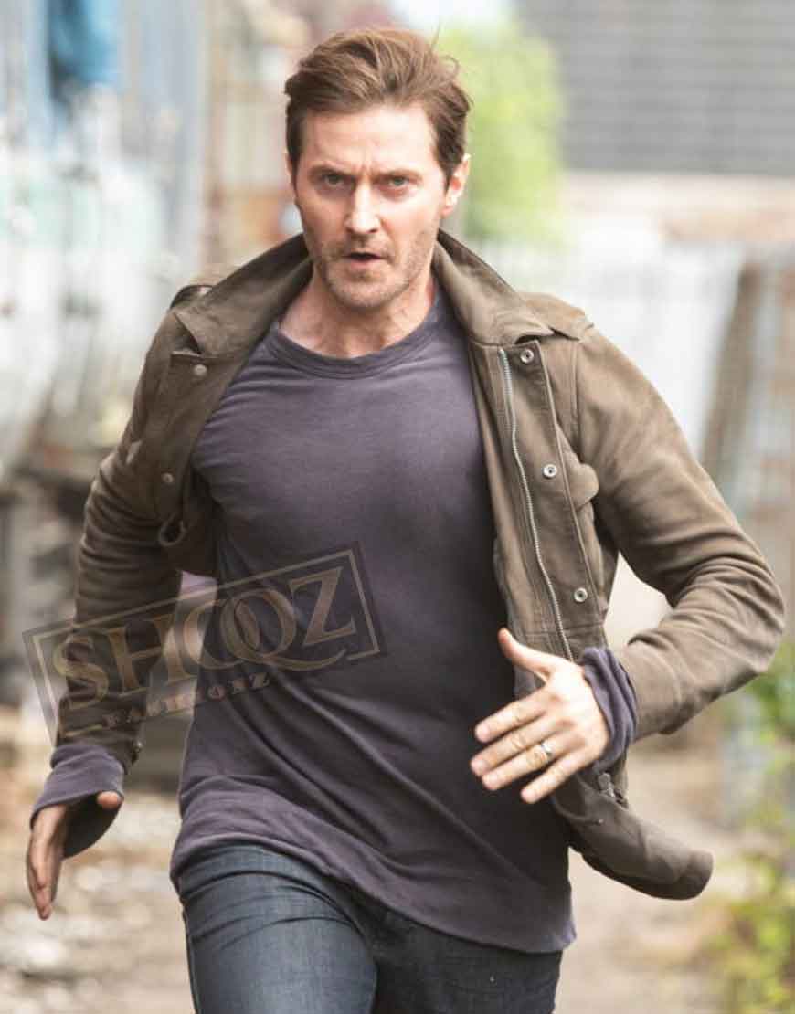 The Stranger Richard Armitage Suede Jacket